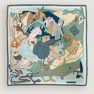 에르메스 까레 스카프 펠레멜레 셀리에 70 까레 아르두