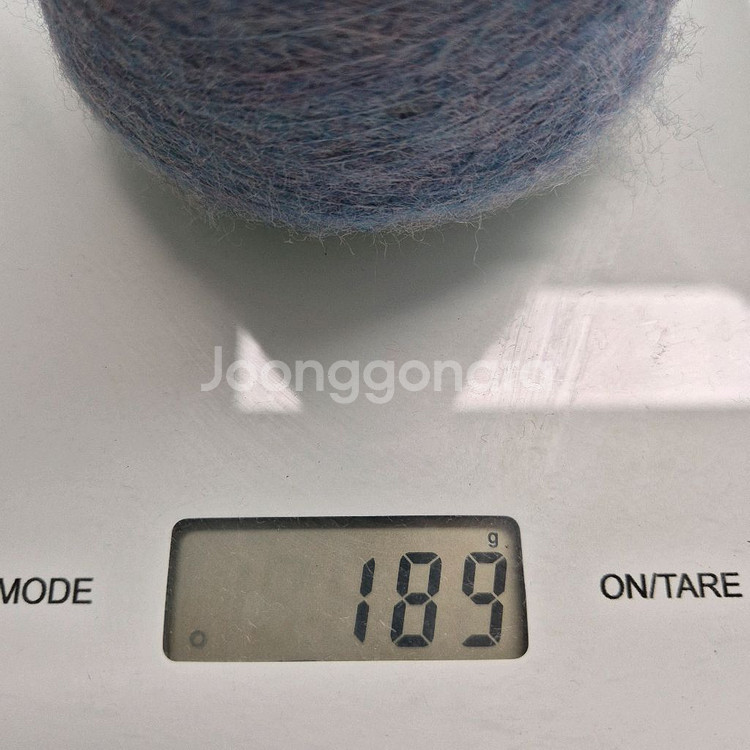 하늘색 모헤어 콘사 뜨개실 털실 189g--1
