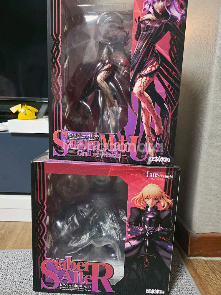 애니플렉스 페이트 헤븐즈필 사쿠라 세이버 피규어일괄판매--0