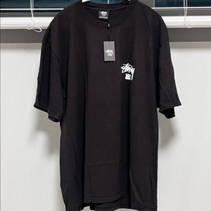 스투시x웨일즈보너 티셔츠 브라운/아이보리 L사이즈