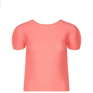 미 이세이미야케 6월 스트레치 플리츠 반팔탑