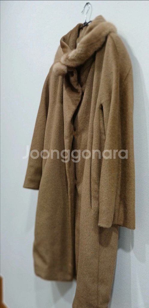 르베이지 알파카 밍크 코트--1