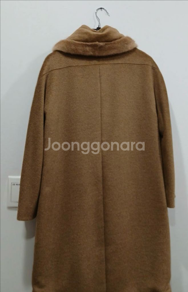 르베이지 알파카 밍크 코트--3
