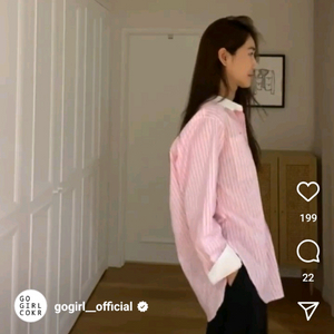고걸 캔디셔츠 핑크 free