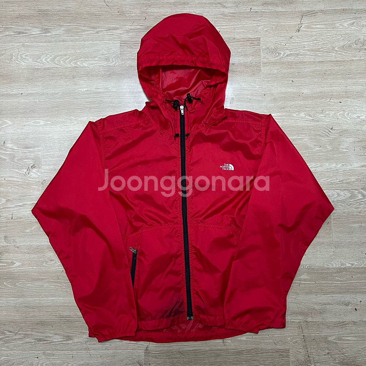 노스페이스 하프돔 로고 러닝 바람막이 후드자켓 S/90--0