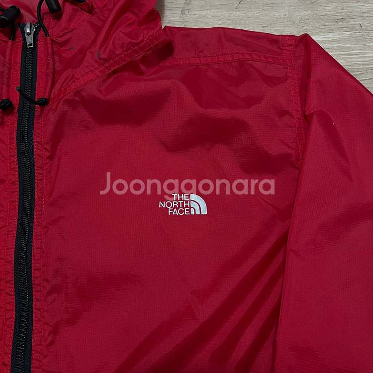 노스페이스 하프돔 로고 러닝 바람막이 후드자켓 S/90--3