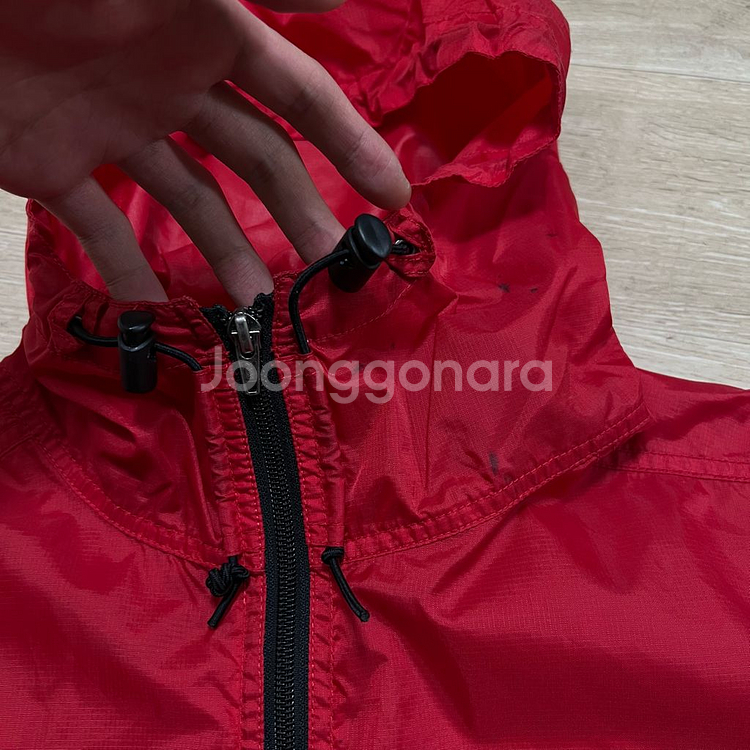 노스페이스 하프돔 로고 러닝 바람막이 후드자켓 S/90--5