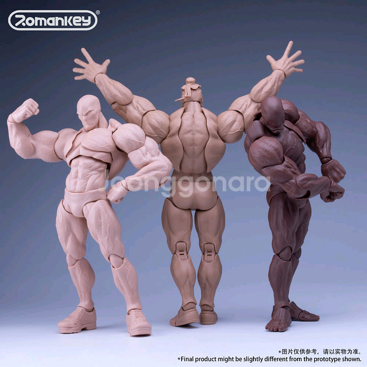 택포Romankey 빅가이 블랙 6인치 액션피규어 바디--0