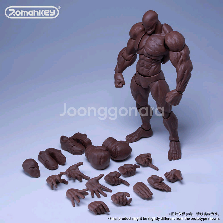 택포Romankey 빅가이 블랙 6인치 액션피규어 바디--1