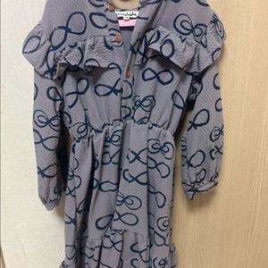 리미떼두두 리본 패턴 가을 원피스 M 사이즈 미착용새옷