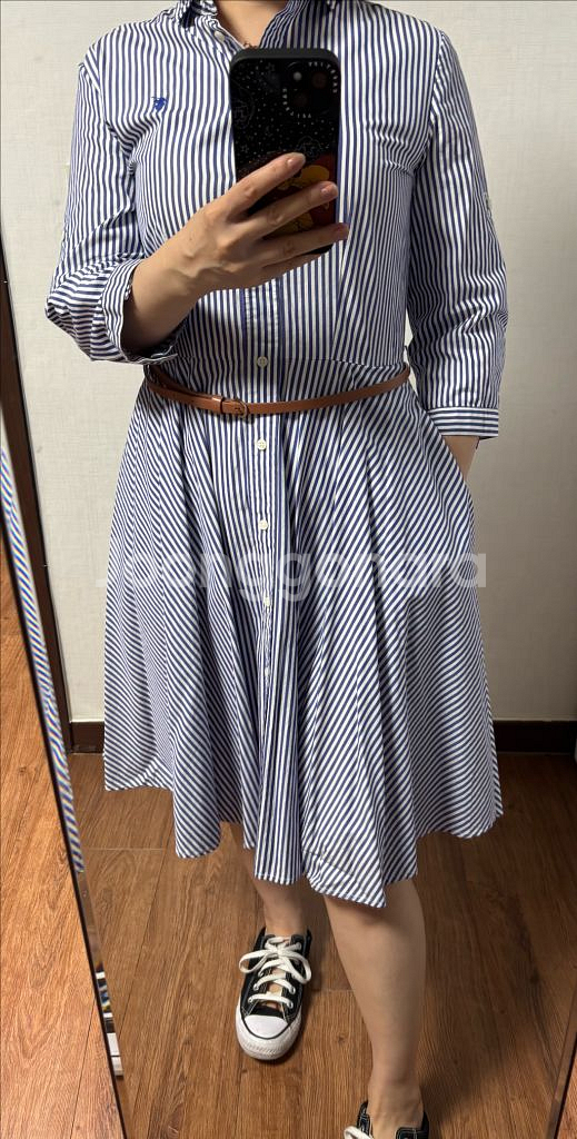 폴로랄프로렌스트라이프원피스--0