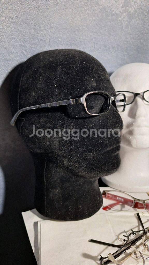 블랙 프레임 스트라이프 일본 안경 레트로 안경테--1