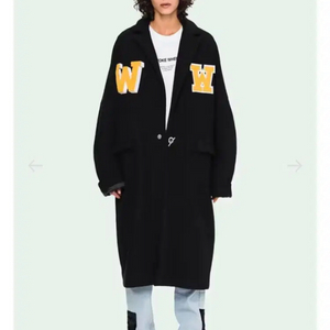 오프화이트 컬렉션 여성 오버코트 S (55,66오버핏)