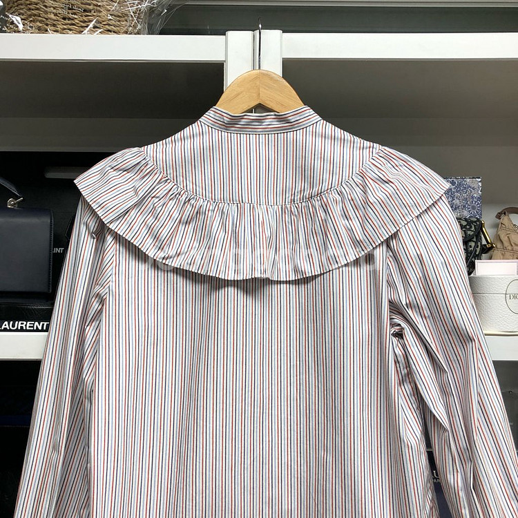 CLAUDIE PIERLOT 끌로디피에로 프릴 블라우스--5