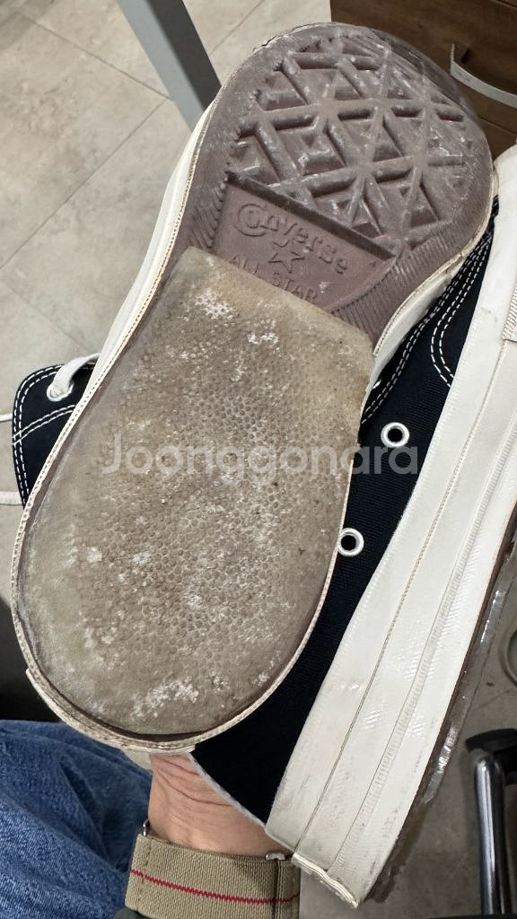 꼼데 컨버스 하이 블랙 270--2