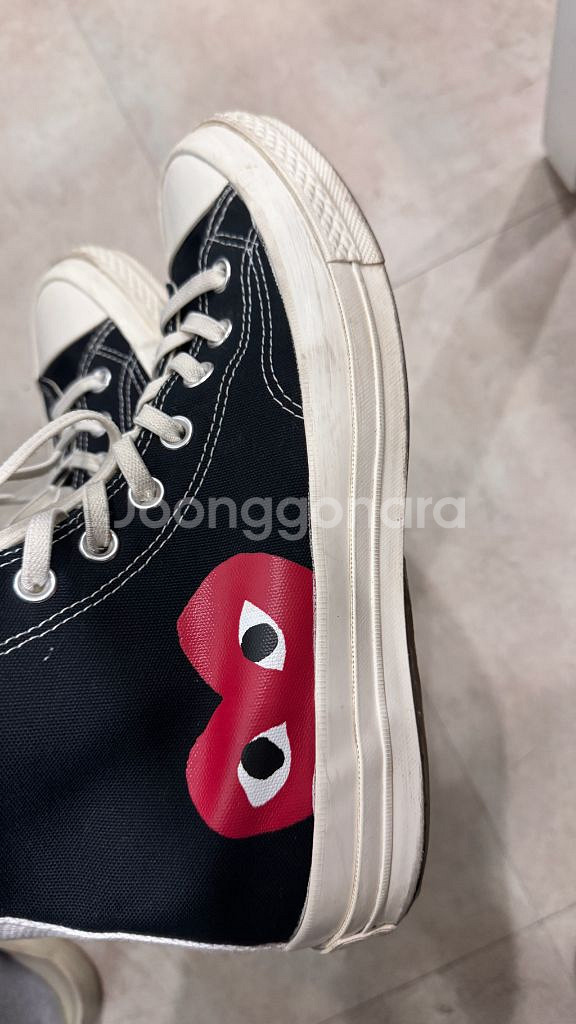 꼼데 컨버스 하이 블랙 270--5