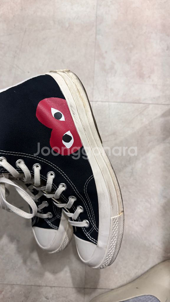 꼼데 컨버스 하이 블랙 270--6