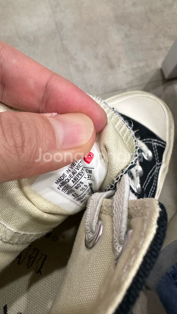 꼼데 컨버스 하이 블랙 270--4