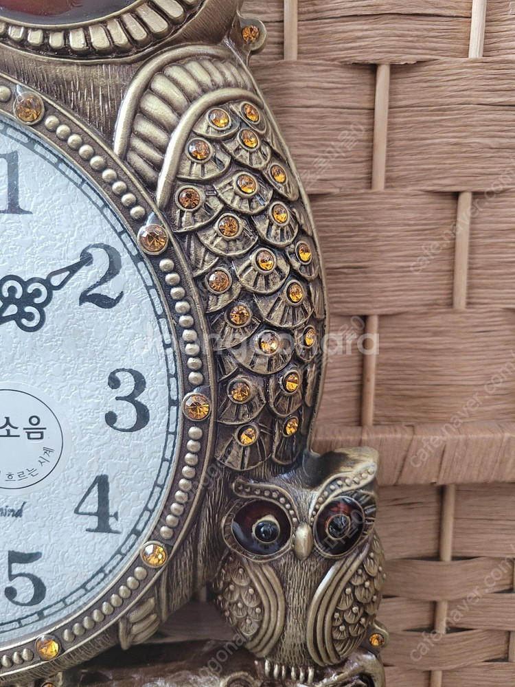 [판매] 부엉이 벽시계 새상품입니다 (무소음)--0