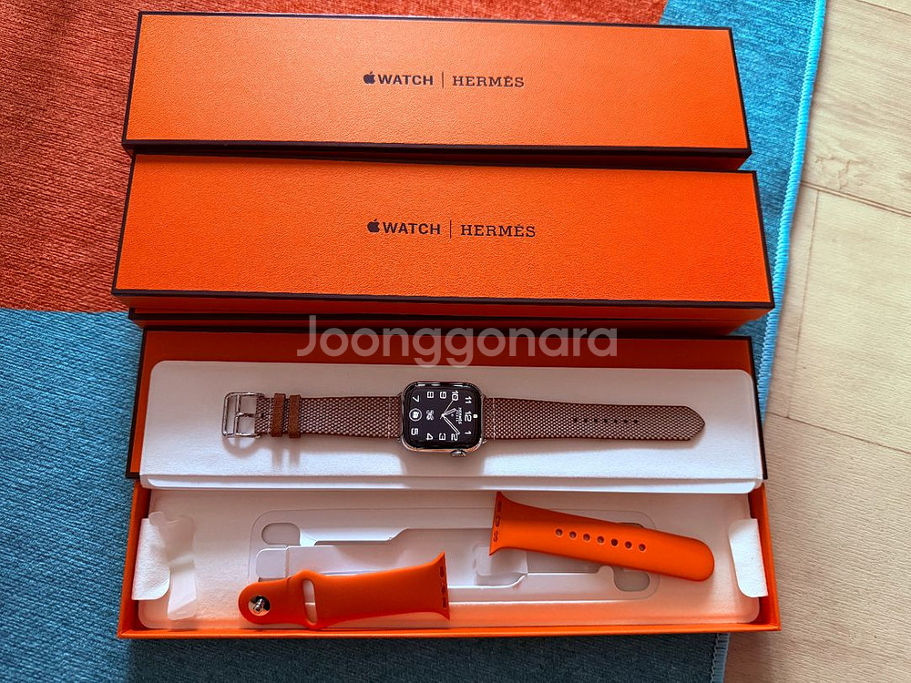 애플워치9 에르메스 38mm + 애플케어--0