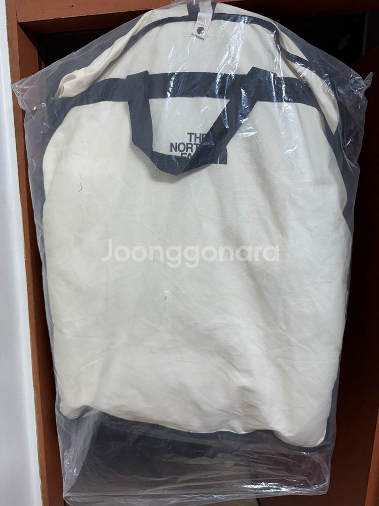 노스페이스 화이트 라벨 레더 눕시 다운 자켓 베이지--2