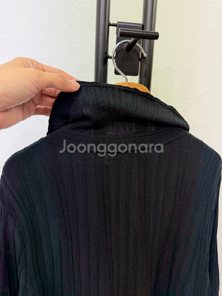 정품) 랑방 한섬 플리츠 니트 블라우스 90--5