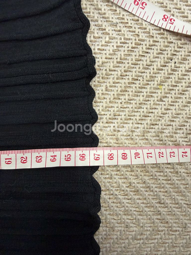 정품) 랑방 한섬 플리츠 니트 블라우스 90--9