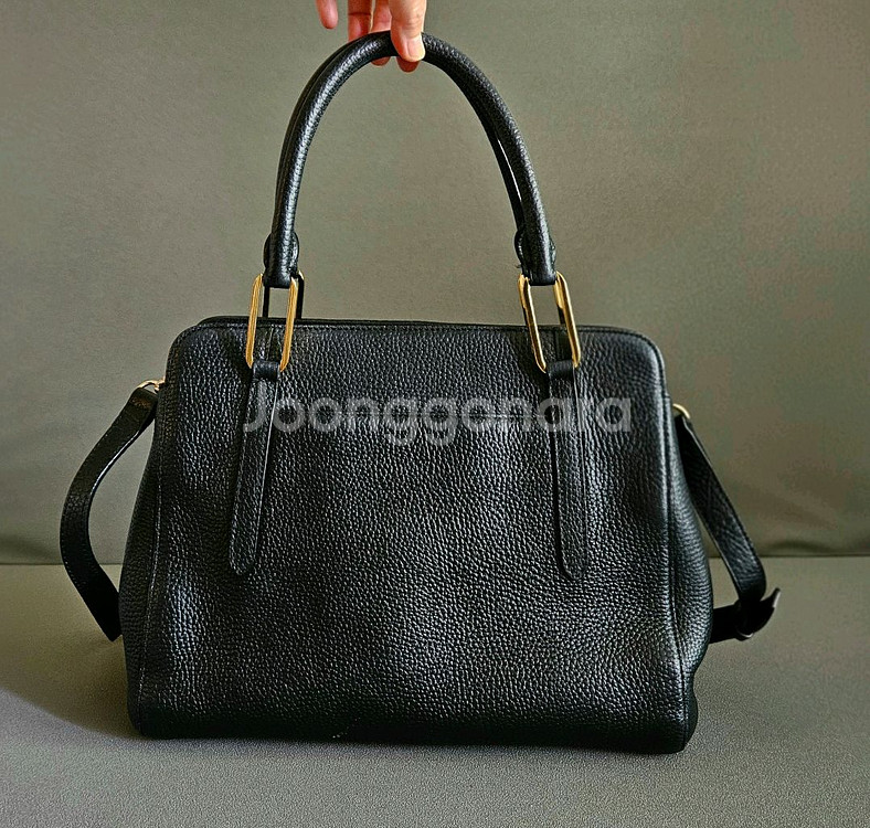 닥스 블랙 스터드 DD로고 크로스백 토트백--2