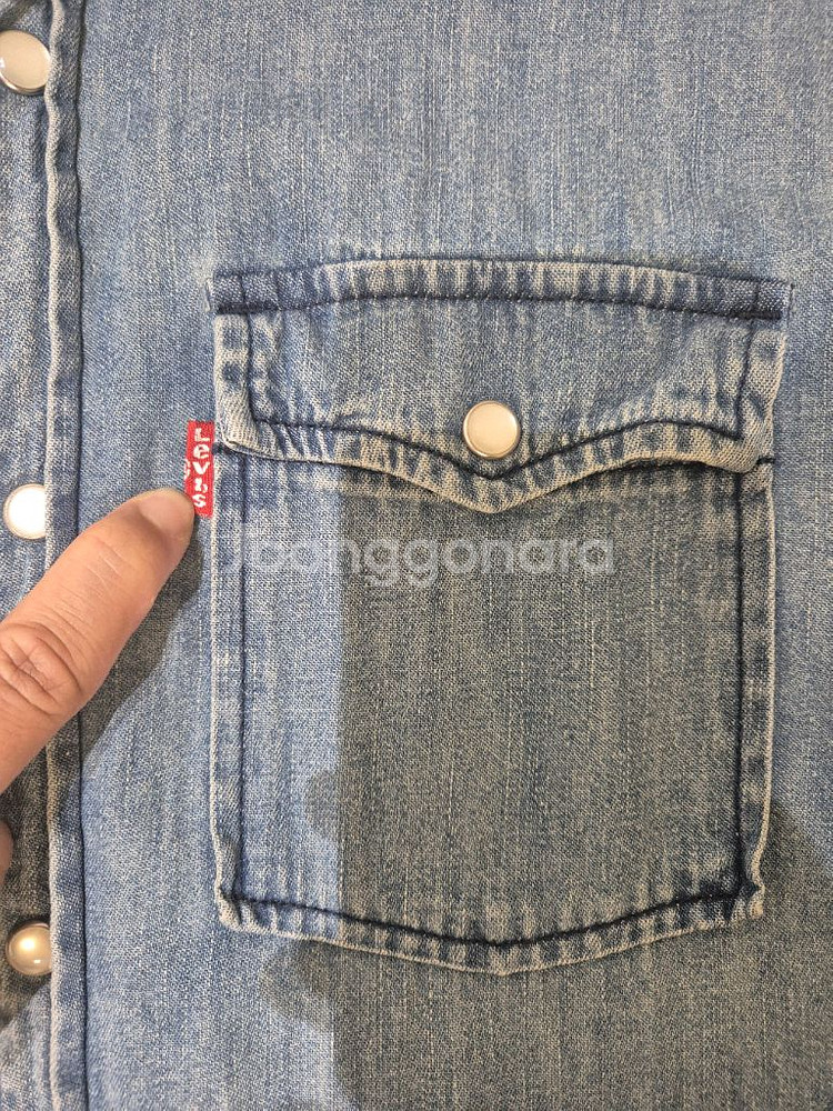 리바이스 웨스턴 데님 셔츠--3