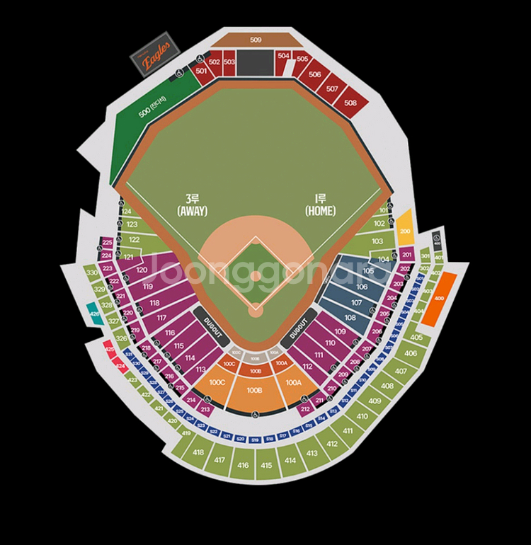 플레이오프 2차전 한화 vs 삼성 외야탁자석 양도--0