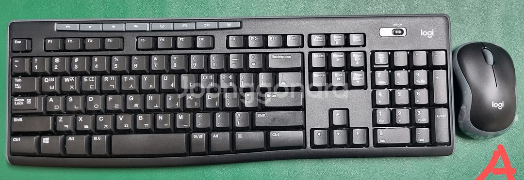 로지텍 K270+M185 깨끗 무선 키보드 마우스--0
