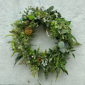 플라워 조화 대형 리스 38cm 인테리어 소품