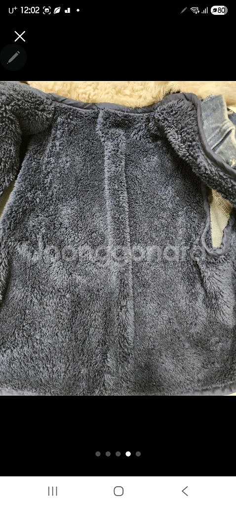 리미떼두두 청자켓 m(털탈부착가능)--2