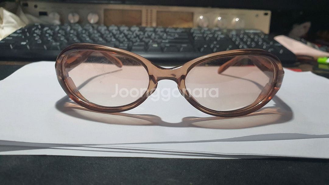 일본 수입 빈티지 선글라스/투명 브라운 KG-608-2--0