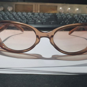 일본 수입 빈티지 선글라스/투명 브라운 KG-608-2