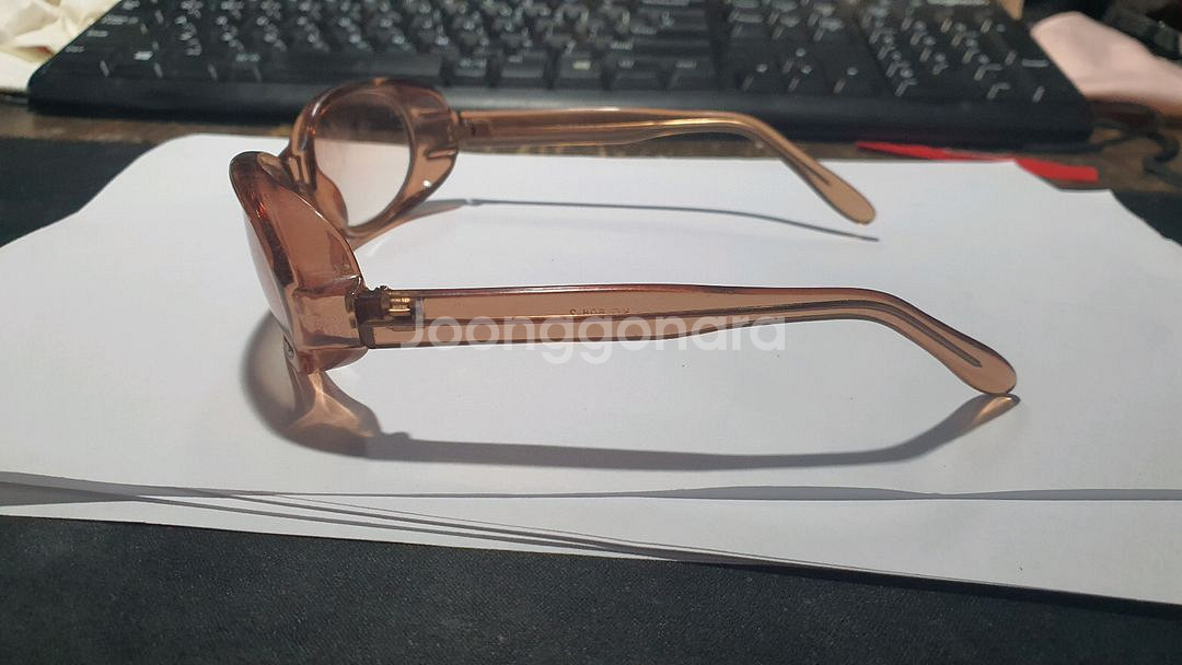 일본 수입 빈티지 선글라스/투명 브라운 KG-608-2--3