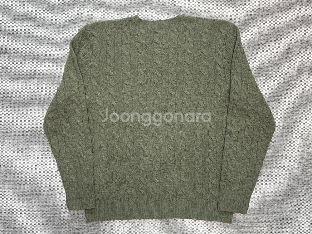 [M] 폴로 정품 케이블 니트 울 캐시미어 스웨터--12