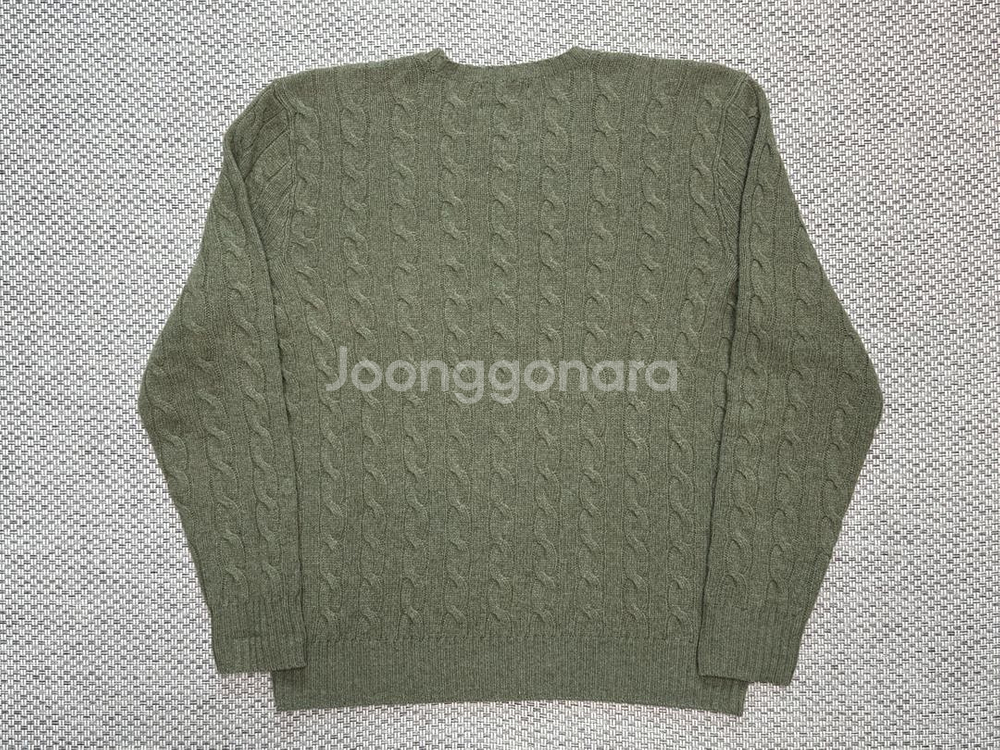 [M] 폴로 정품 케이블 니트 울 캐시미어 스웨터--3