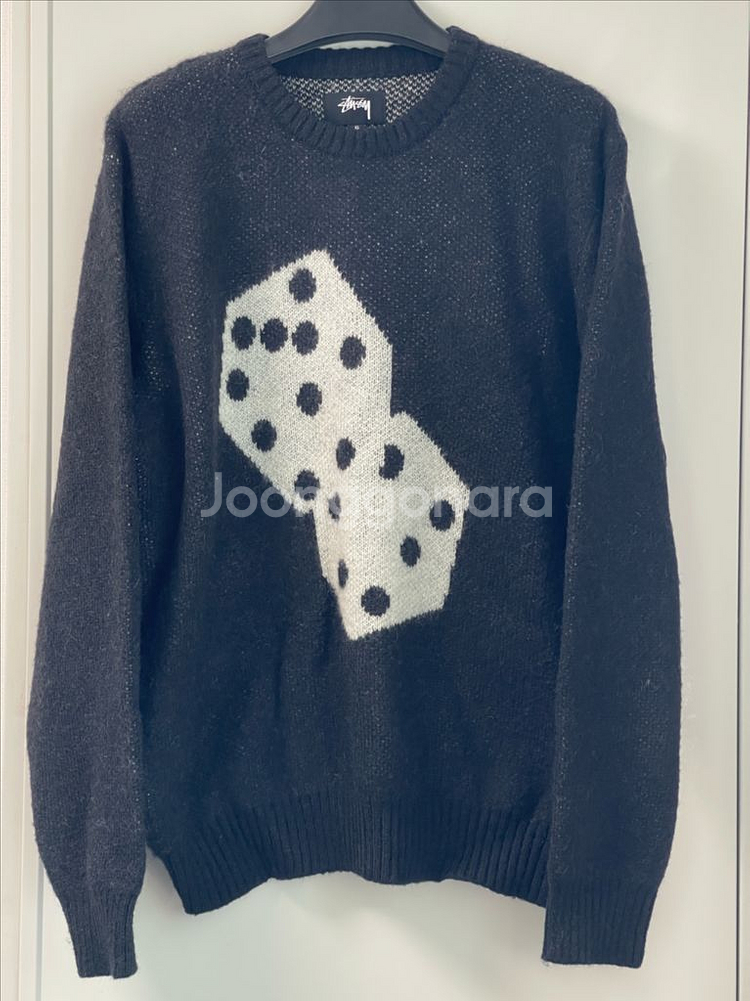 스투시 다이스 모헤어 니트 스웨터 블랙 XL--0