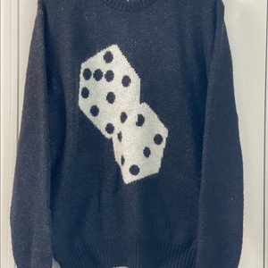 스투시 다이스 모헤어 니트 스웨터 블랙 XL