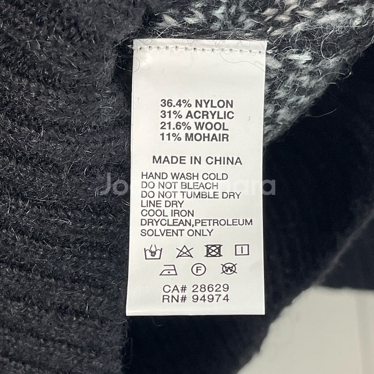 스투시 다이스 모헤어 니트 스웨터 블랙 XL--2