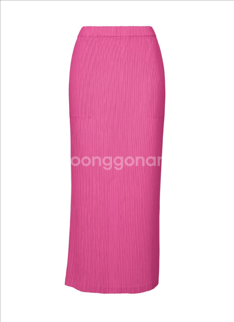 이세이미야케 해칭 스커트 핑크--0