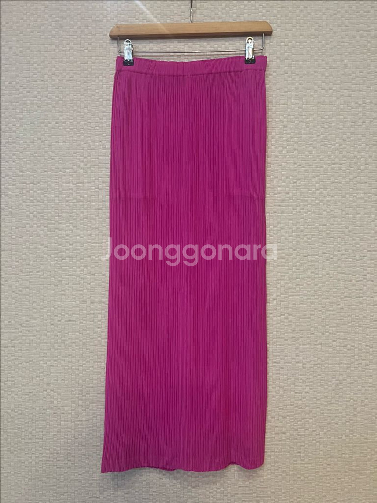 이세이미야케 해칭 스커트 핑크--1