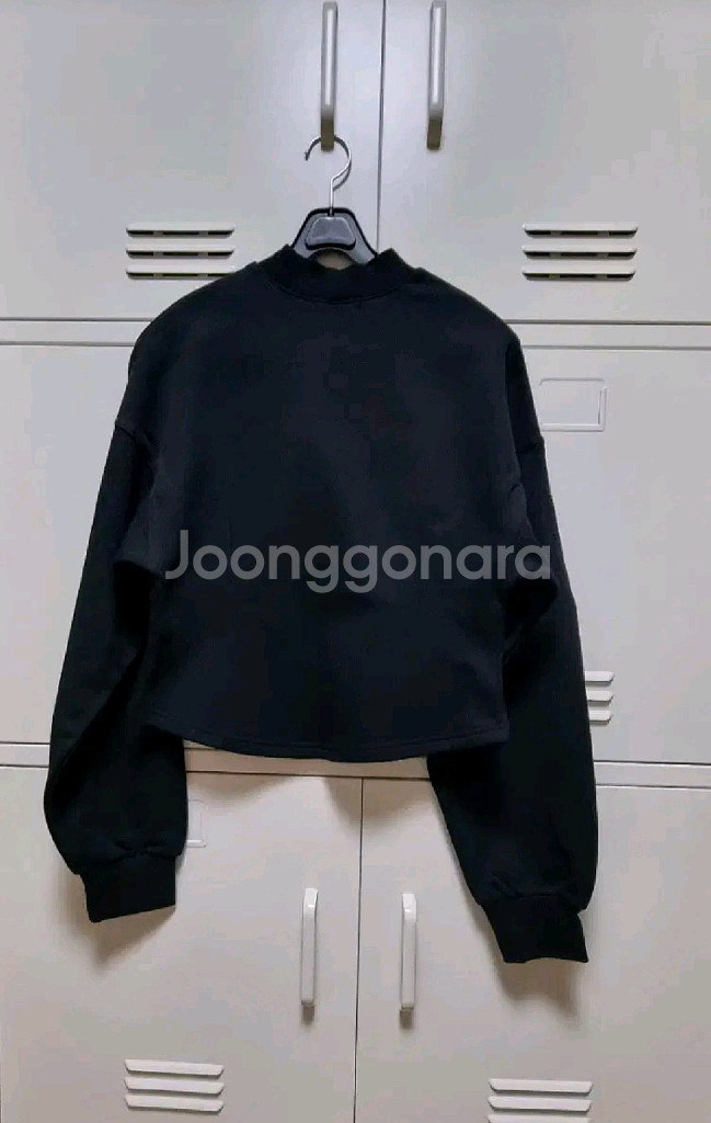 이더 모크넥 기모 맨투맨 - 블랙--4