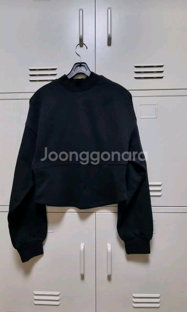 이더 모크넥 기모 맨투맨 - 블랙--3