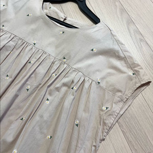 헤브 have 플라워꽃자수원피스캡소매반팔나시셔링디그리스