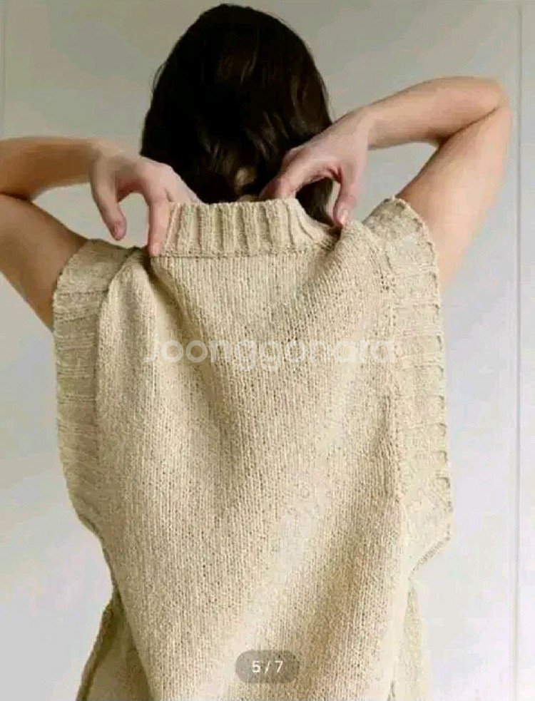 모한 니트 원피스 - 레몬 S--4