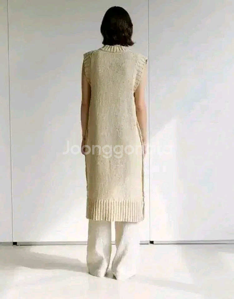 모한 니트 원피스 - 레몬 S--2