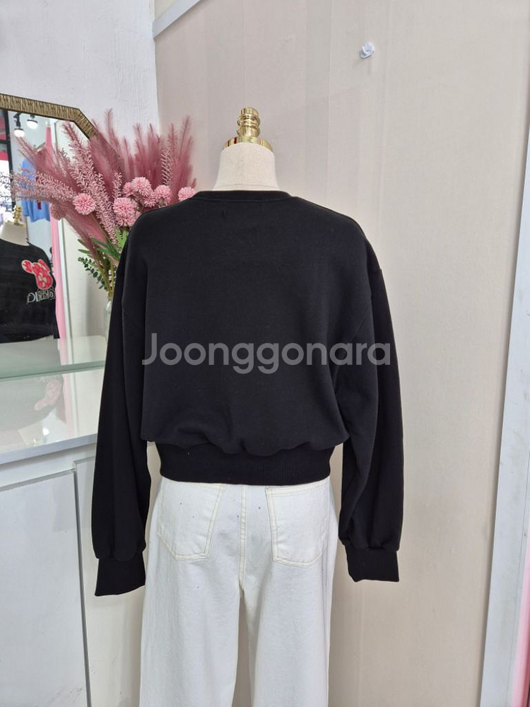 여성 캐릭터 간절기 쭈리 숏 맨투맨ㅡ무배--3