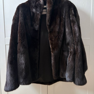 블랙그라마(동우모피)밍크코트 77사이즈